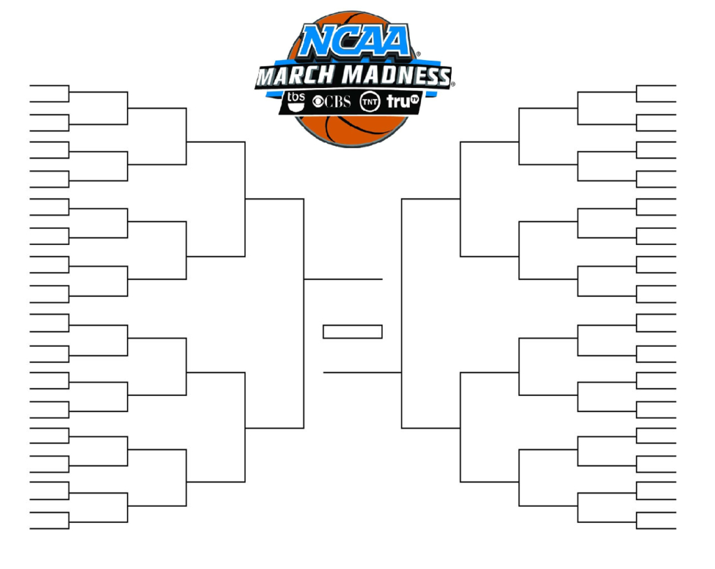 Blank March Madness Bracket Template