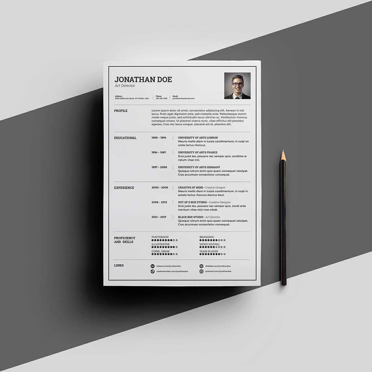 15+ Resume Templates For Microsoft Word [Free Download] With Regard To Free Downloadable Resume Templates For Word