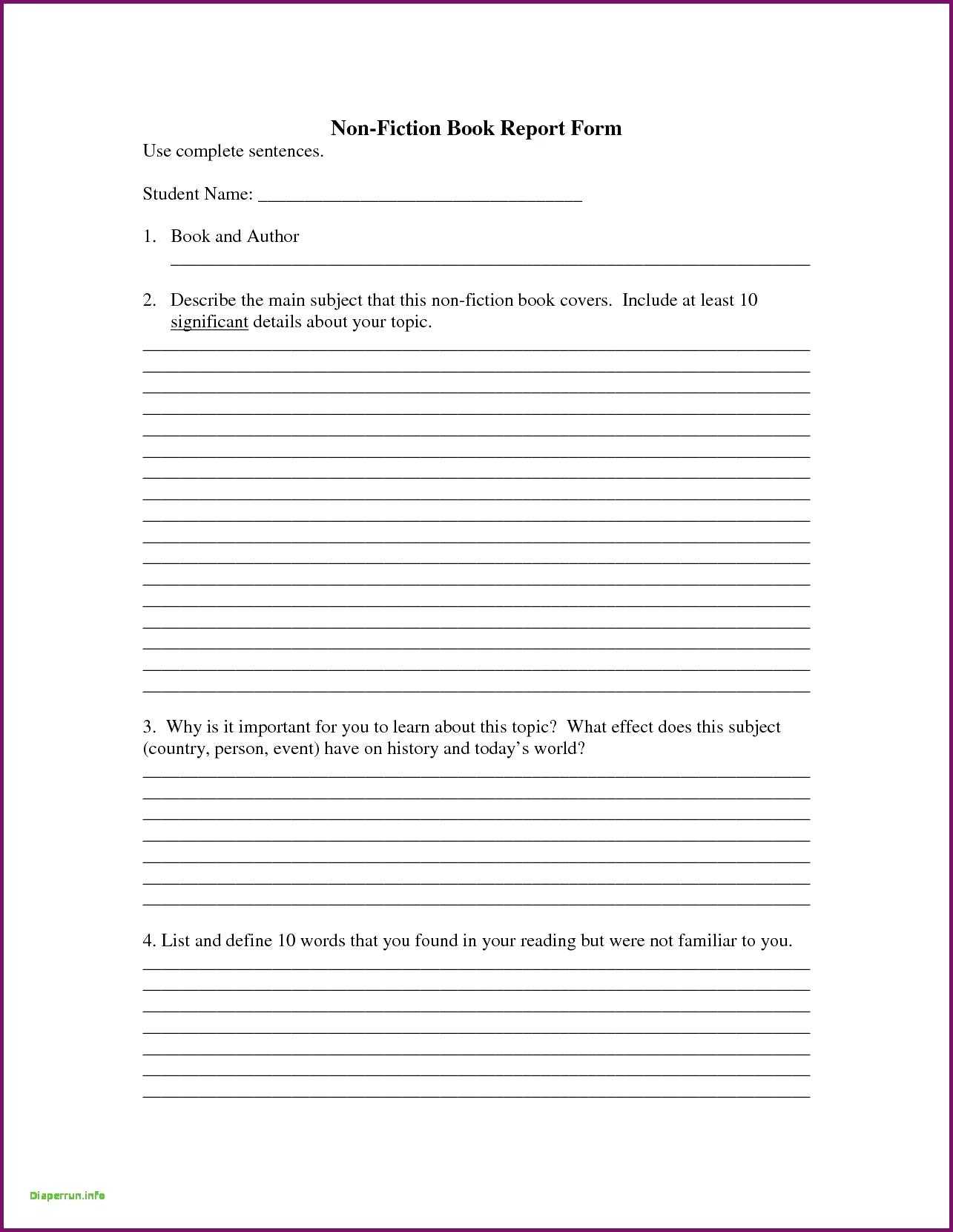 16+ Book Report Format 5Th Grade | Resumesheets Throughout Country Report Template Middle School
