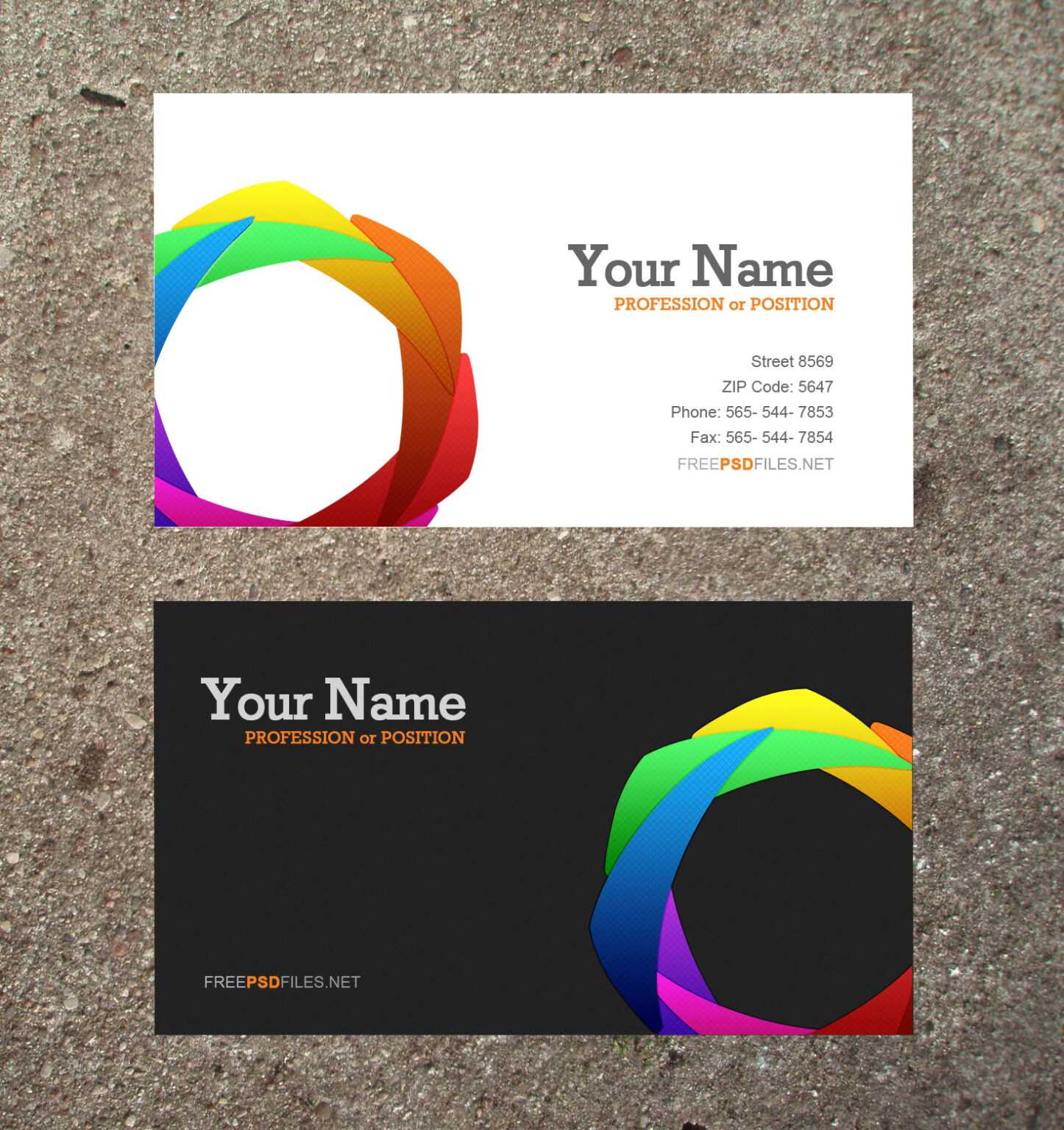 16 Business Card Templates Images Free Business Card In Microsoft