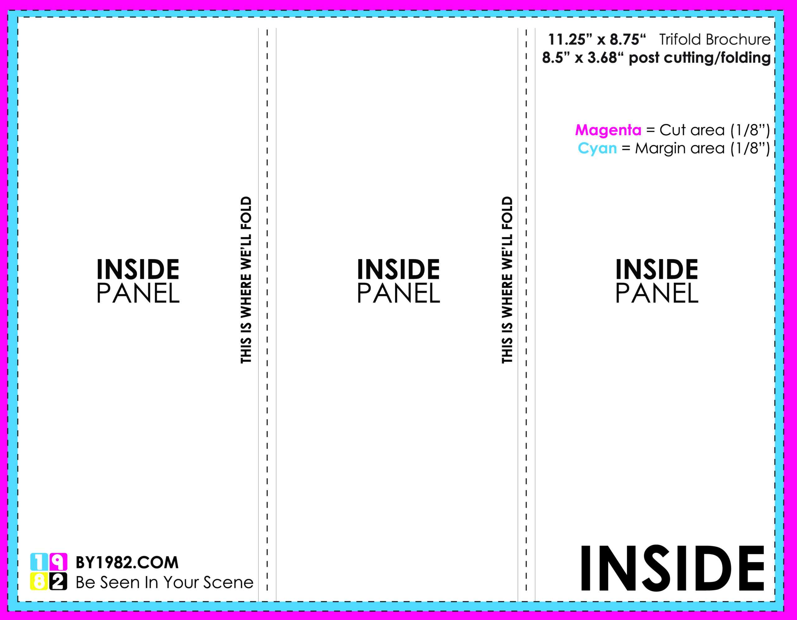 Tri Fold Brochure Template Dimensions