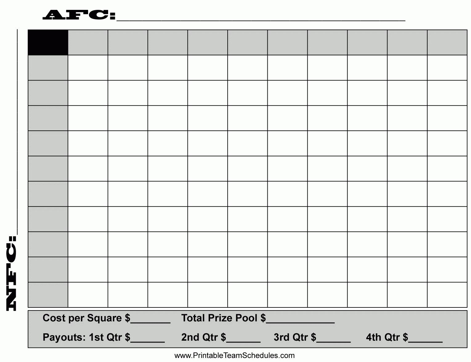 Football Betting Card Template