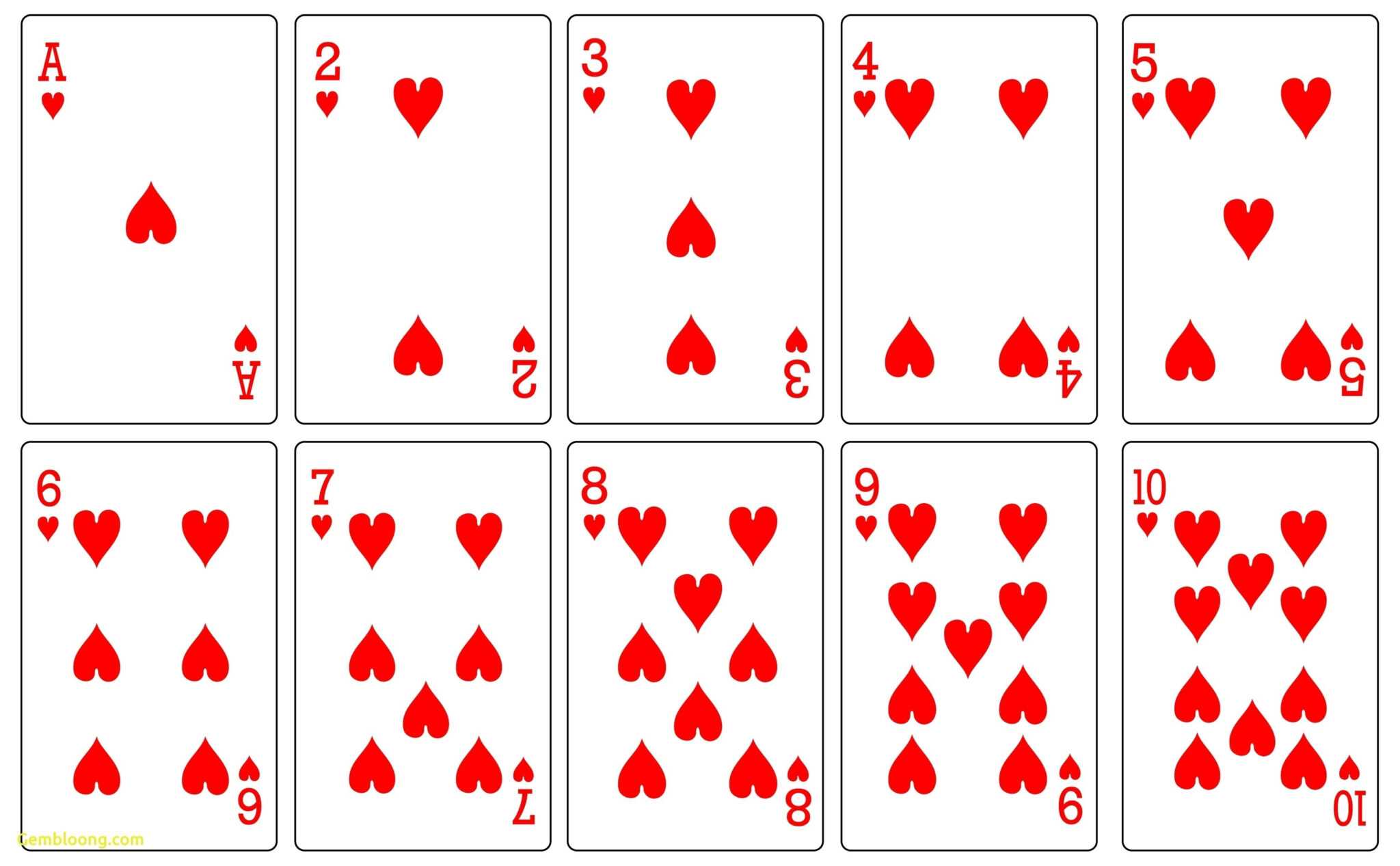 Template For Playing Cards Printable 