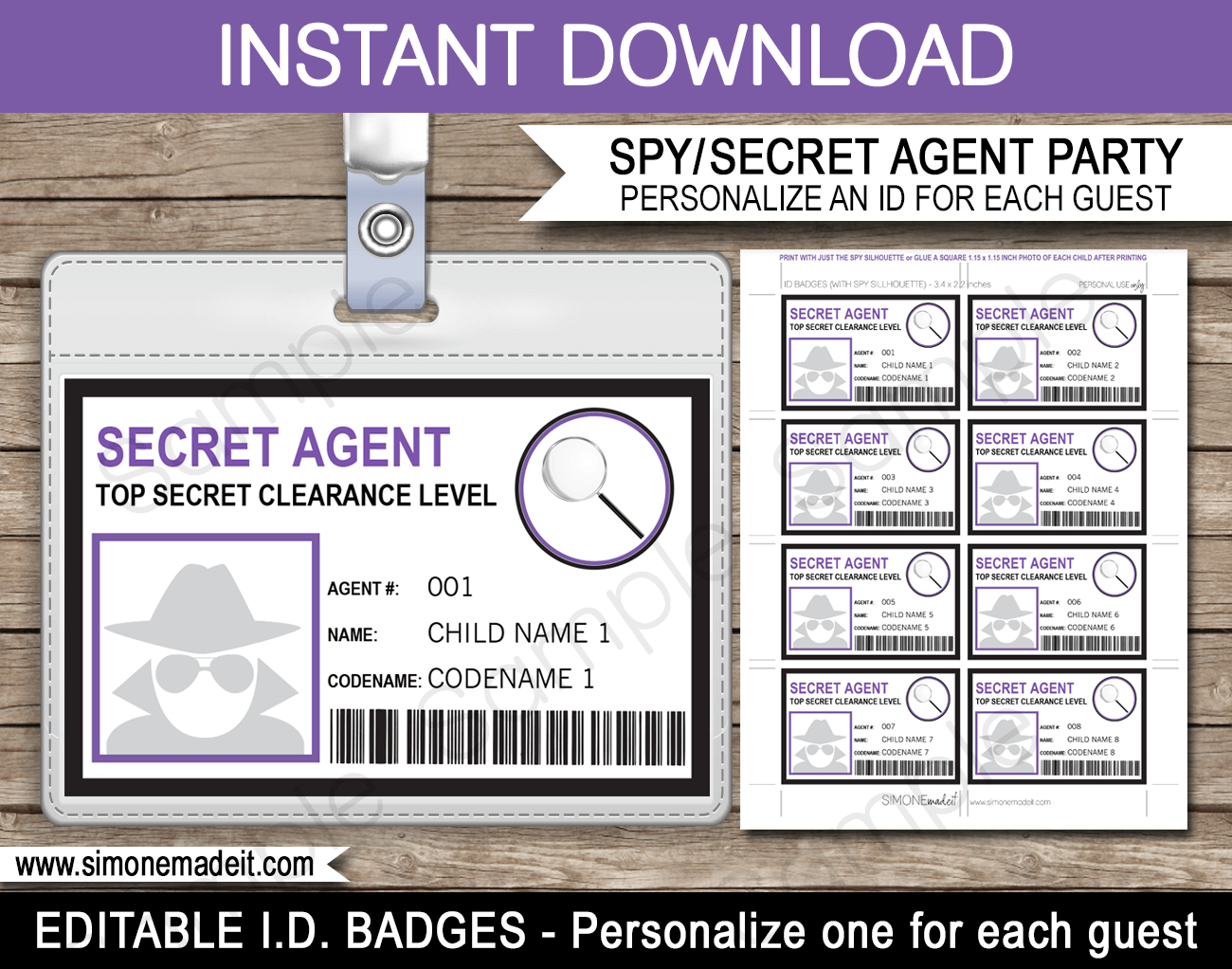17 Images Of Secret Service Notebook Template | Jackmonster Intended For Mi6 Id Card Template