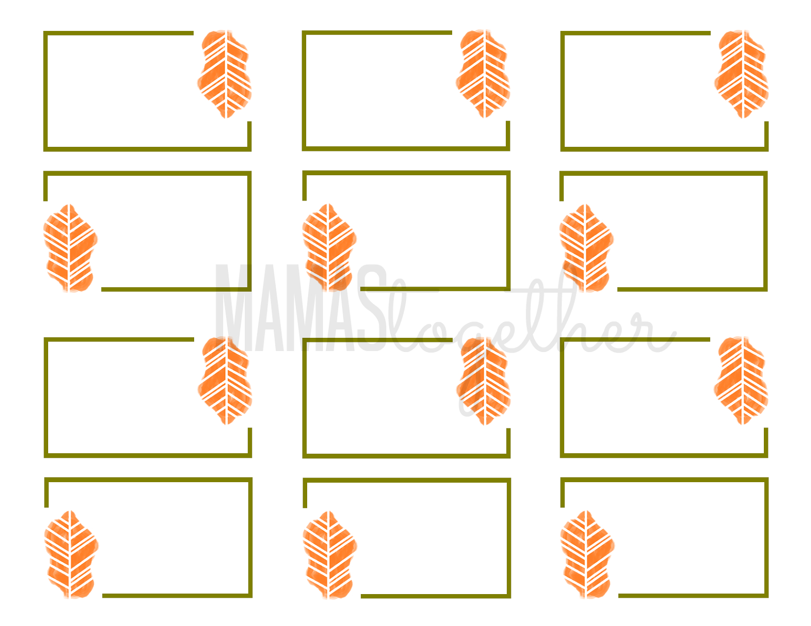 19 Elegant & Fun Printable Place Cards | Kittybabylove Within Thanksgiving Place Cards Template
