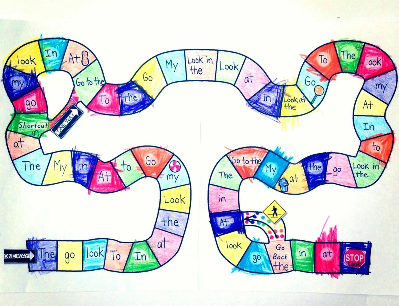 19 Images Of Candyland Path Printable Template | Netpei Inside Blank ...