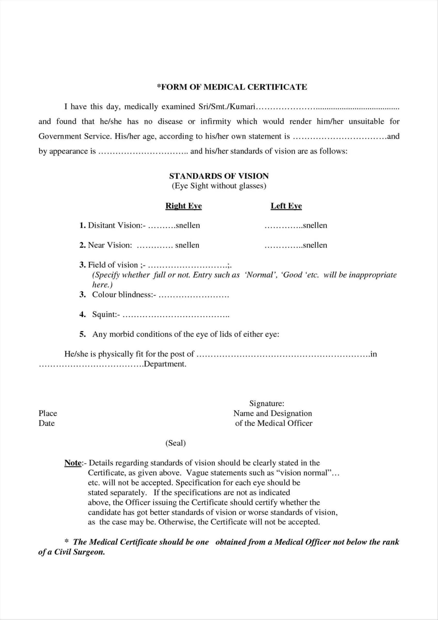 19+ Medical Certificate Templates For Leave – Pdf, Docs Within Leaving Certificate Template