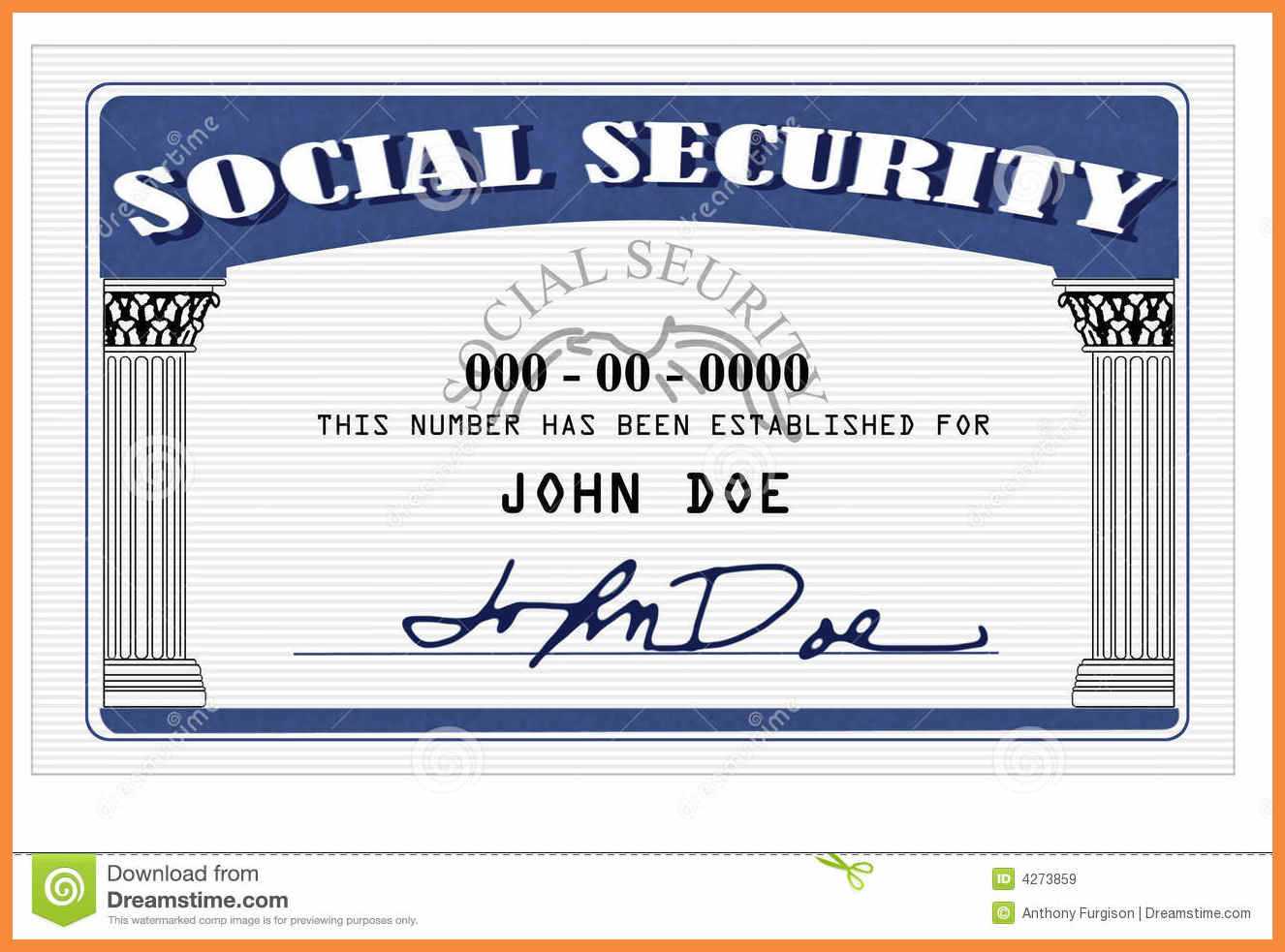 20+ Blank Social Security Card Template Pertaining To Ssn Card Template