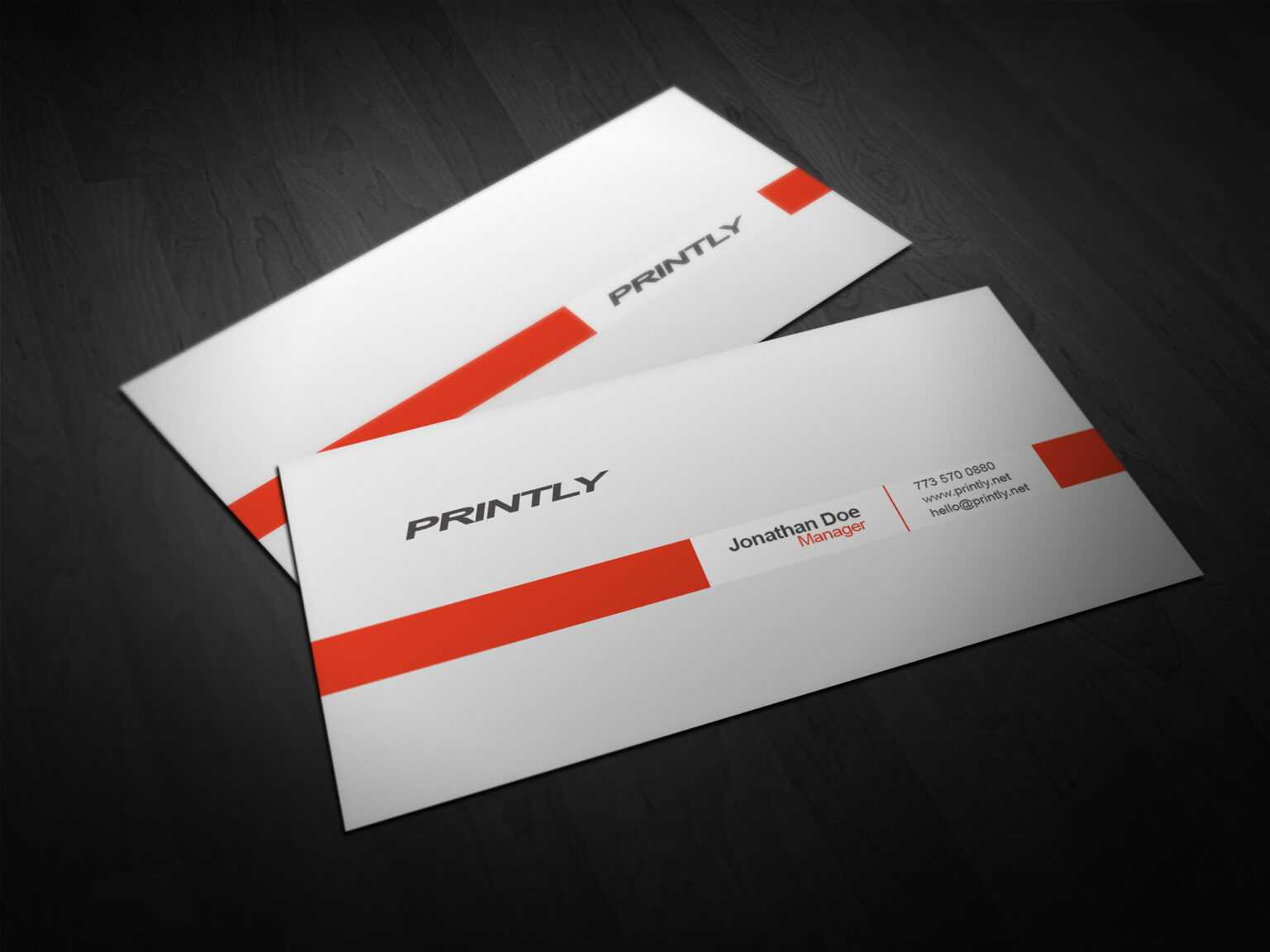 20 Free Psd Business Card Templates Images – Free Business With Free