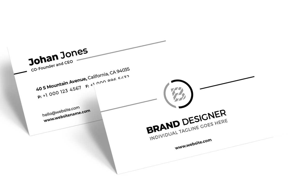200 Free Business Cards Psd Templates – Creativetacos Inside Business Card Size Psd Template