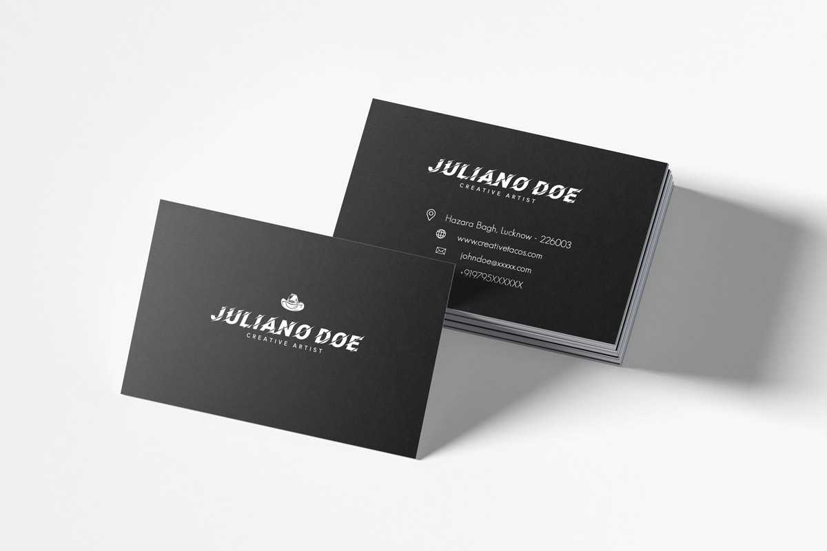 200 Free Business Cards Psd Templates – Creativetacos Inside Psd Name Card Template