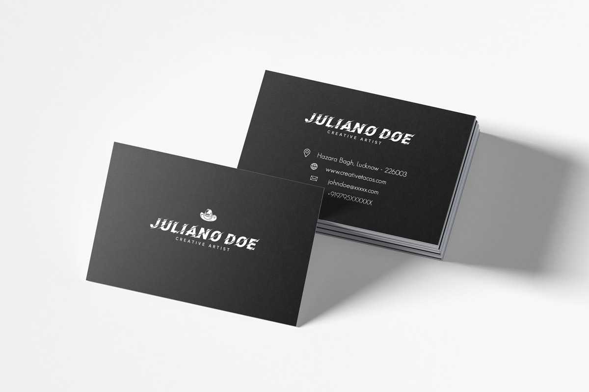 200 Free Business Cards Psd Templates – Creativetacos With Photoshop Name Card Template
