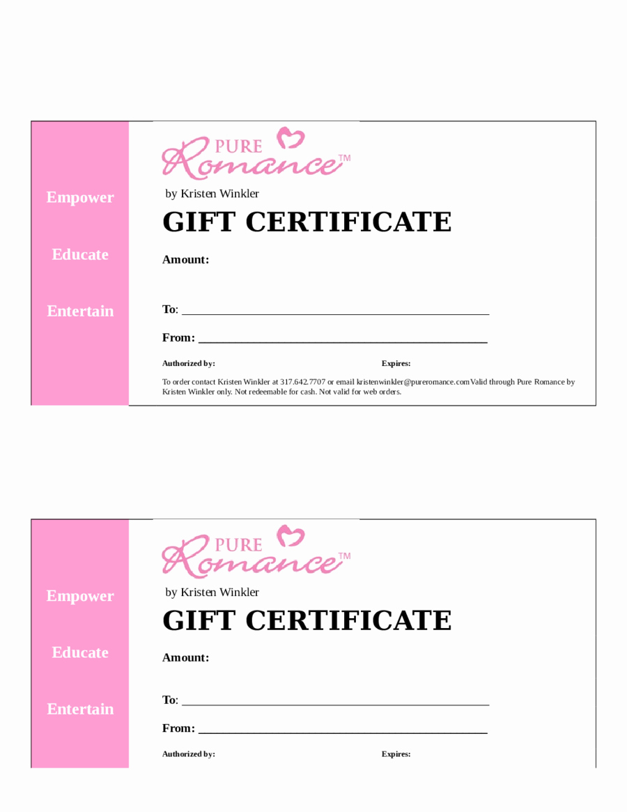2018 Gift Certificate Form Fillable Printable Pdf Intended Inside Fillable Gift Certificate Template Free