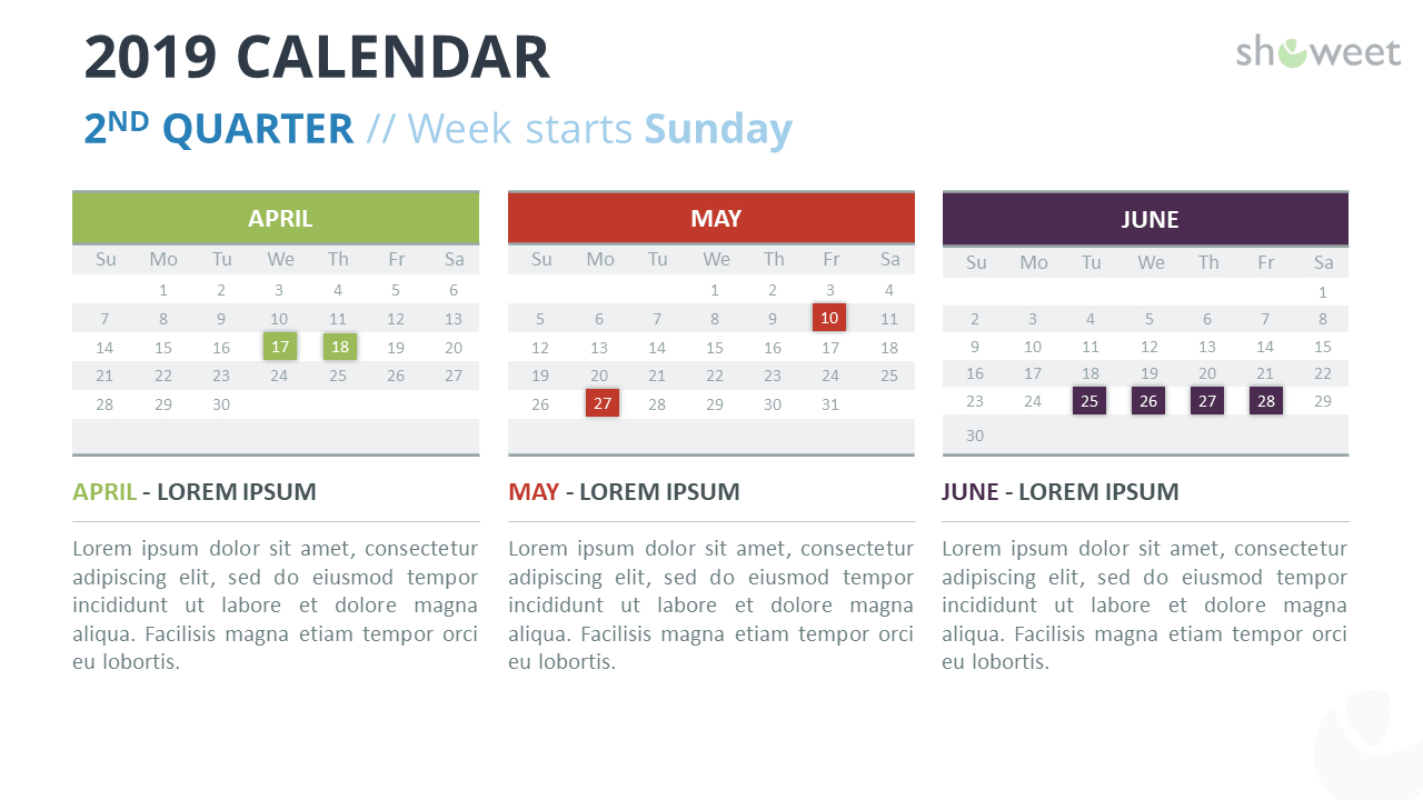 2019 Calendar Powerpoint Templates Inside Microsoft Powerpoint Calendar Template