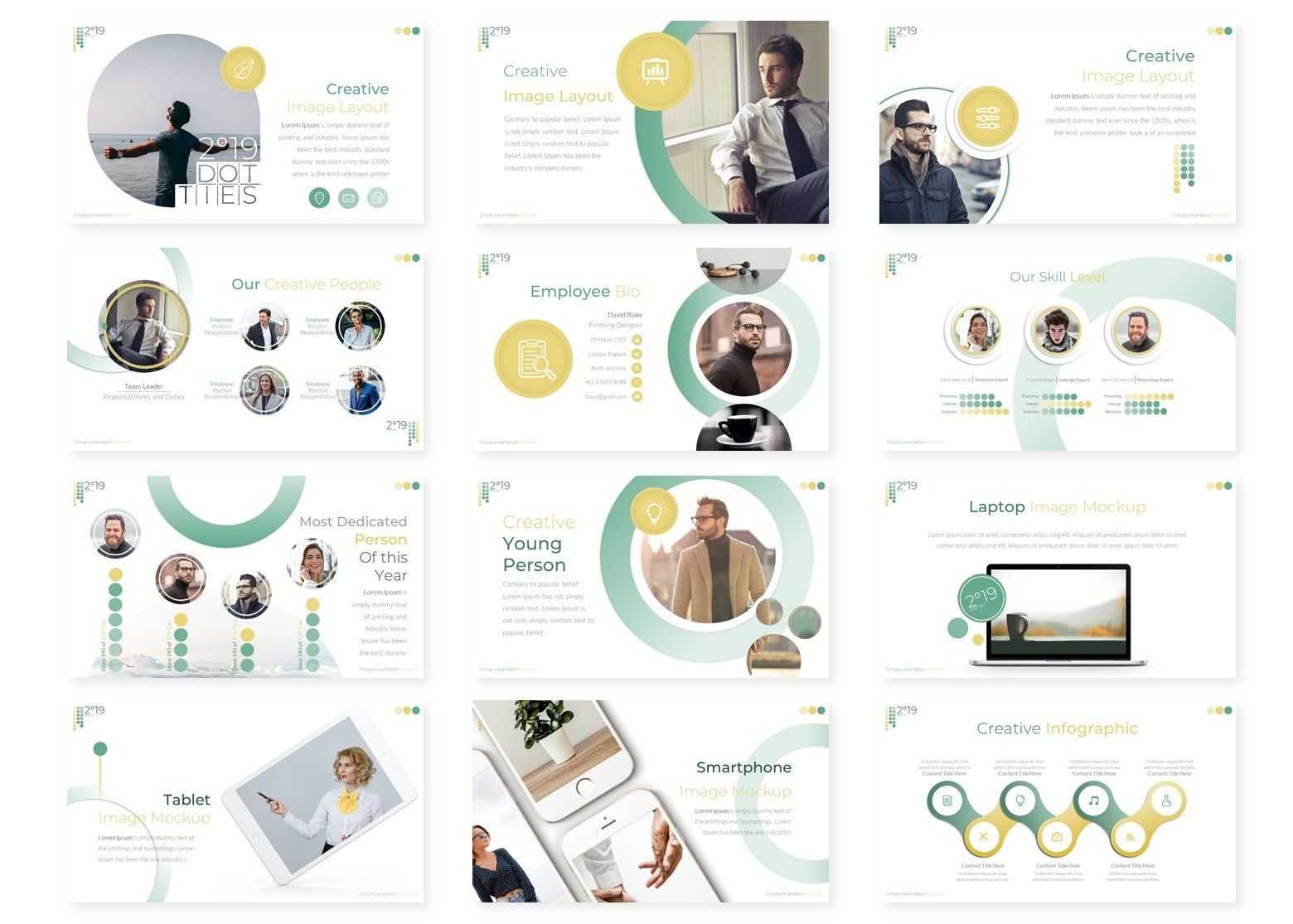 2019 Dotties – Powerpoint Template , #affiliate, #image Throughout Replace Powerpoint Template