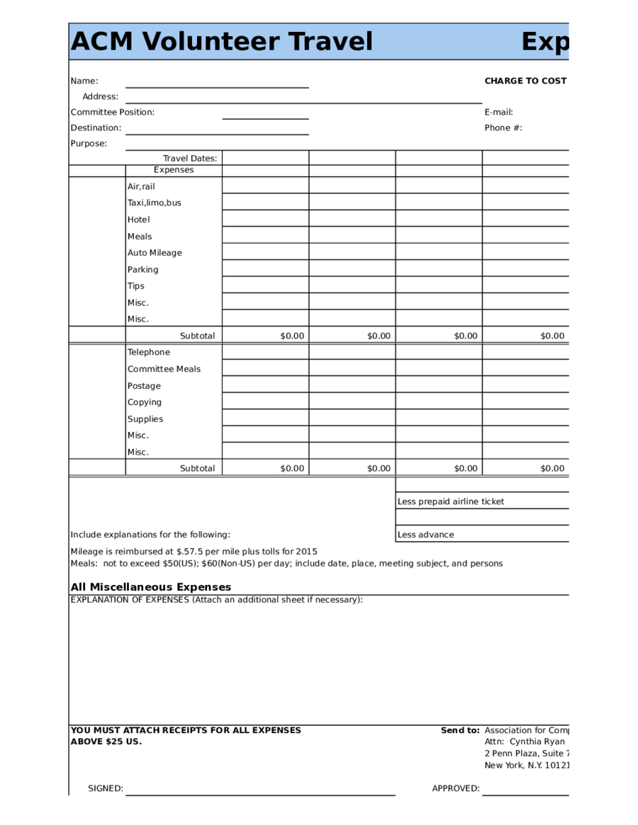 2019 Expense Report Form – Fillable, Printable Pdf & Forms For Air Balance Report Template