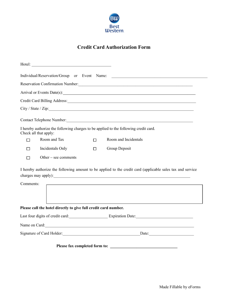 21+ Credit Card Authorization Form Template Pdf Fillable 2019!! Regarding Credit Card Billing Authorization Form Template