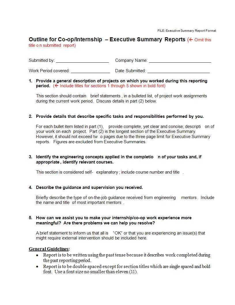 22+ Executive Summary Samples – Pdf, Doc | Examples Regarding Executive Summary Report Template