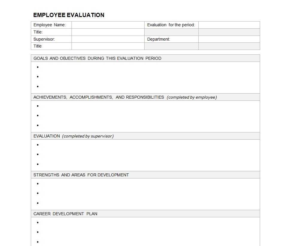 23 Images Of Evaluation Outline Template Blank | Masorler Regarding Blank Evaluation Form Template