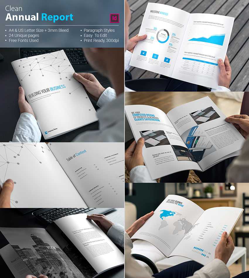 25+ Best Annual Report Templates – With Creative Indesign In Free Annual Report Template Indesign