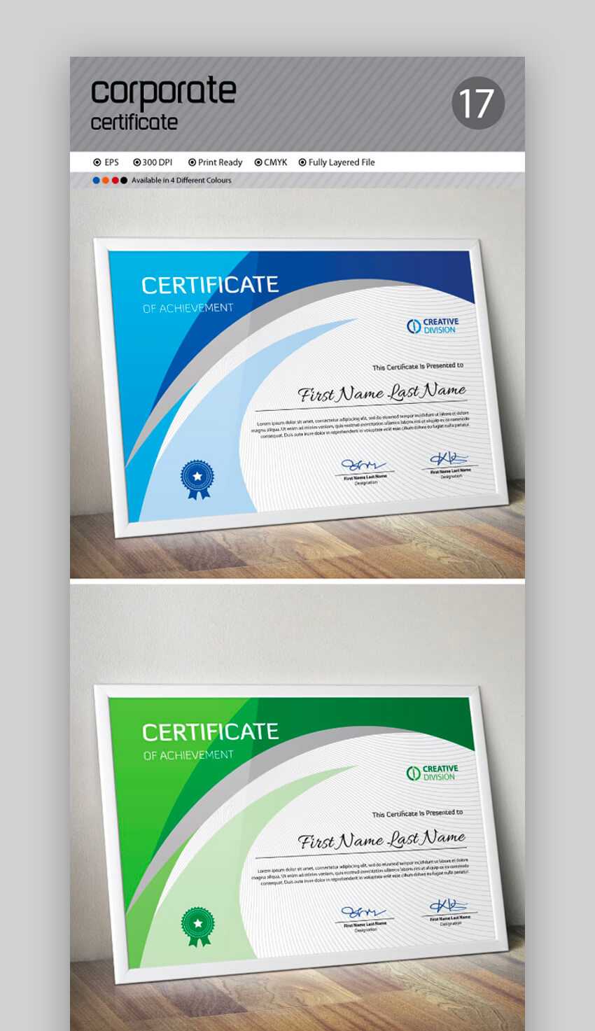 25+ Best Certificate Design Templates: Awards, Gifts With Regard To Manager Of The Month Certificate Template