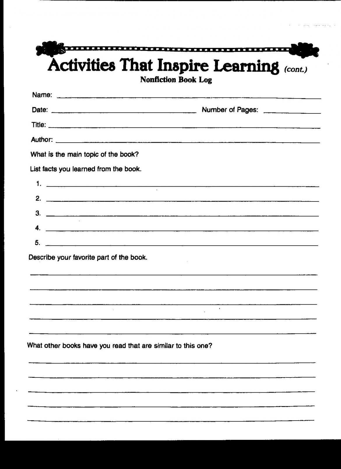 2Nd Grade Book Report Template – Teplates For Every Day With Book Report Template 4Th Grade