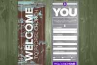 3.5×9 Psd Connection Card Template | Church Design, Church throughout Church Visitor Card Template Word