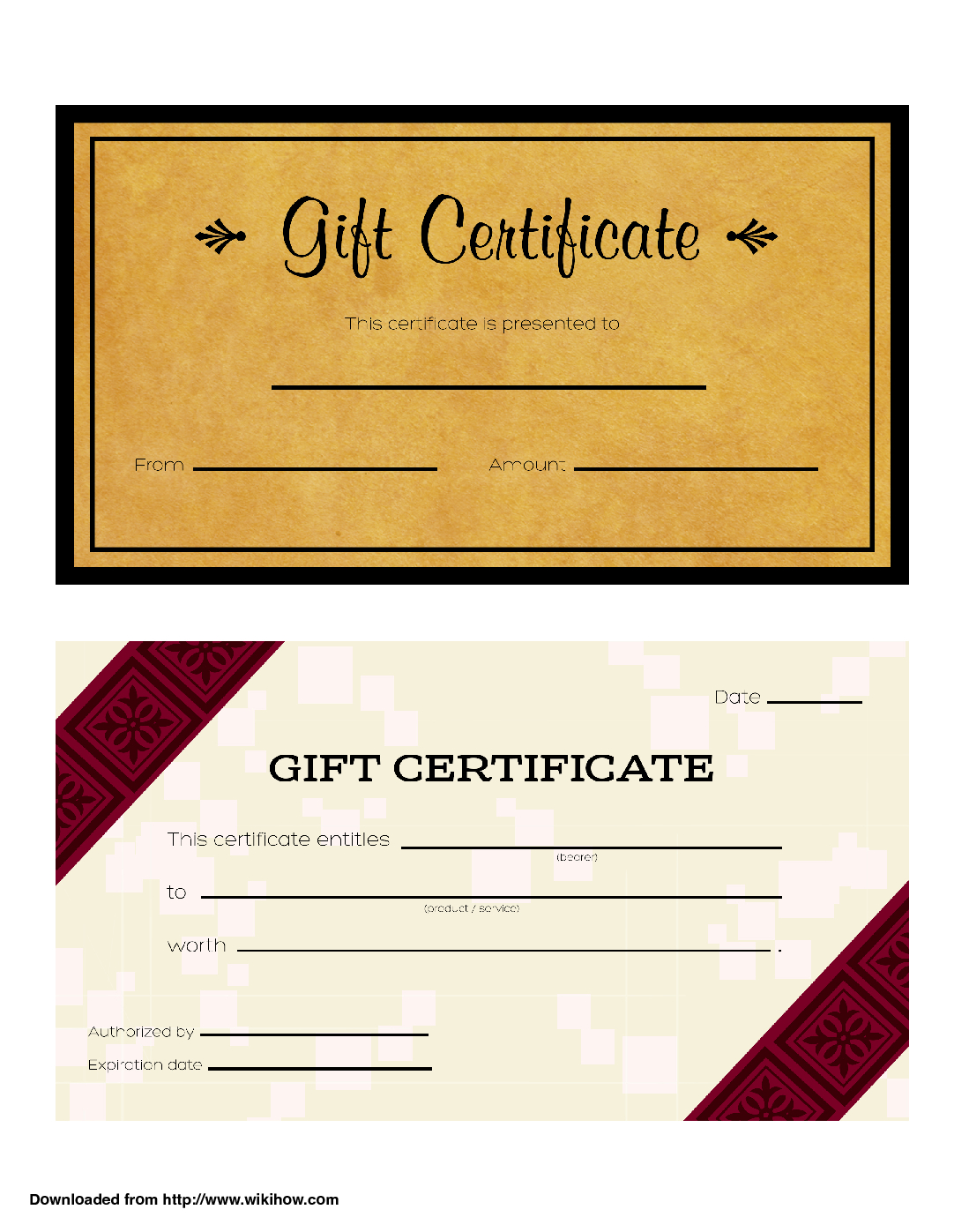 3 Ways To Make Your Own Printable Certificate – Wikihow For Present Certificate Templates