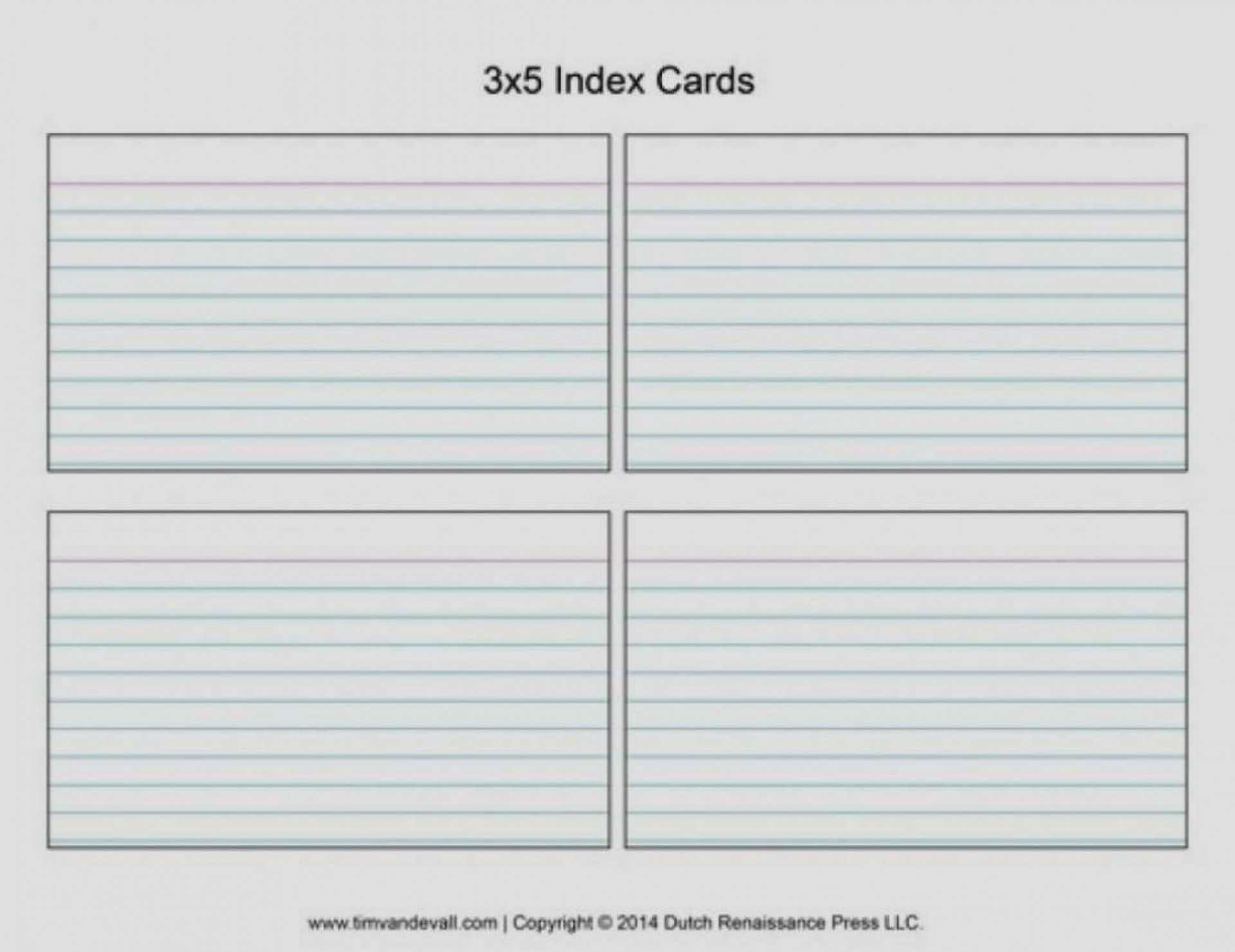 3 X 5 Index Card Template – Cumed For 3X5 Blank Index Card Template