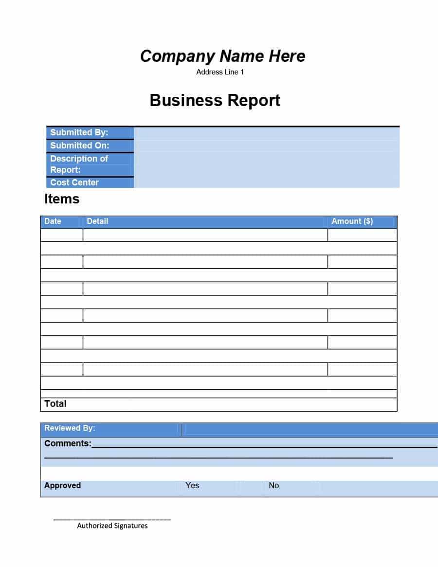 30+ Business Report Templates & Format Examples ᐅ Template Lab Inside Report Template Word 2013