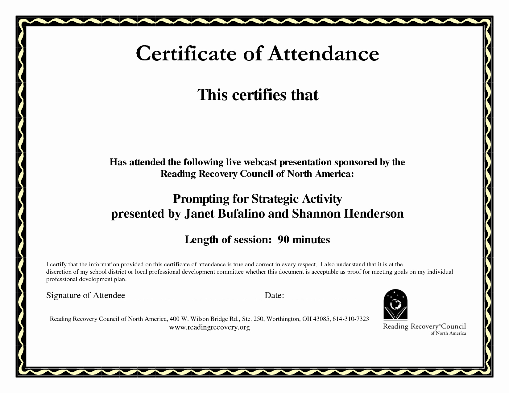 30 Ceu Certificate Of Attendance Template | Pryncepality Pertaining To Conference Certificate Of Attendance Template