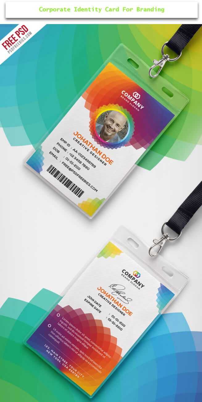 30 Creative Id Card Design Examples With Free Download In Conference Id Card Template
