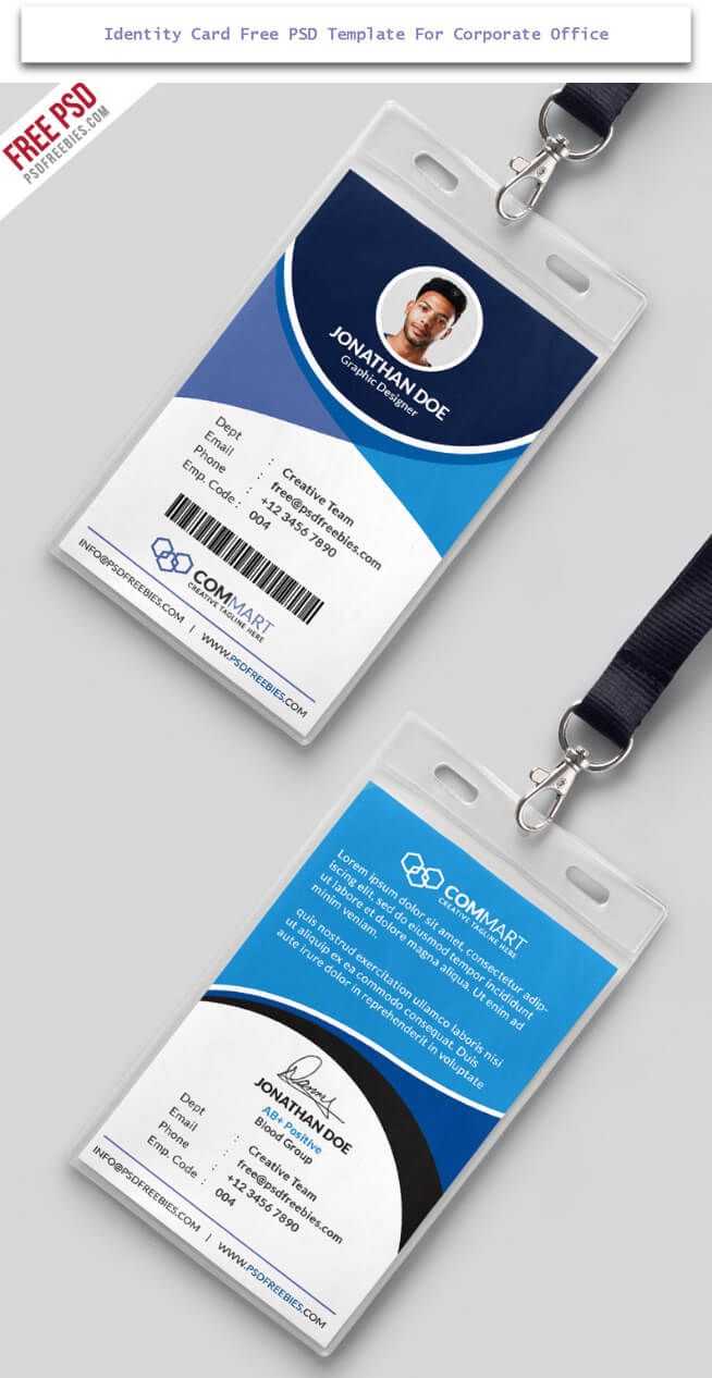 30 Creative Id Card Design Examples With Free Download Regarding Template For Id Card Free Download