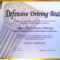 30 Defensive Driving Certificate Template | Pryncepality with regard to Safe Driving Certificate Template