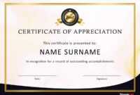 30 Free Certificate Of Appreciation Templates And Letters within Best Employee Award Certificate Templates