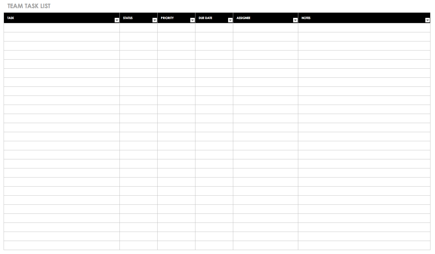 30+ Free Task And Checklist Templates | Smartsheet With Blank Checklist Template Word