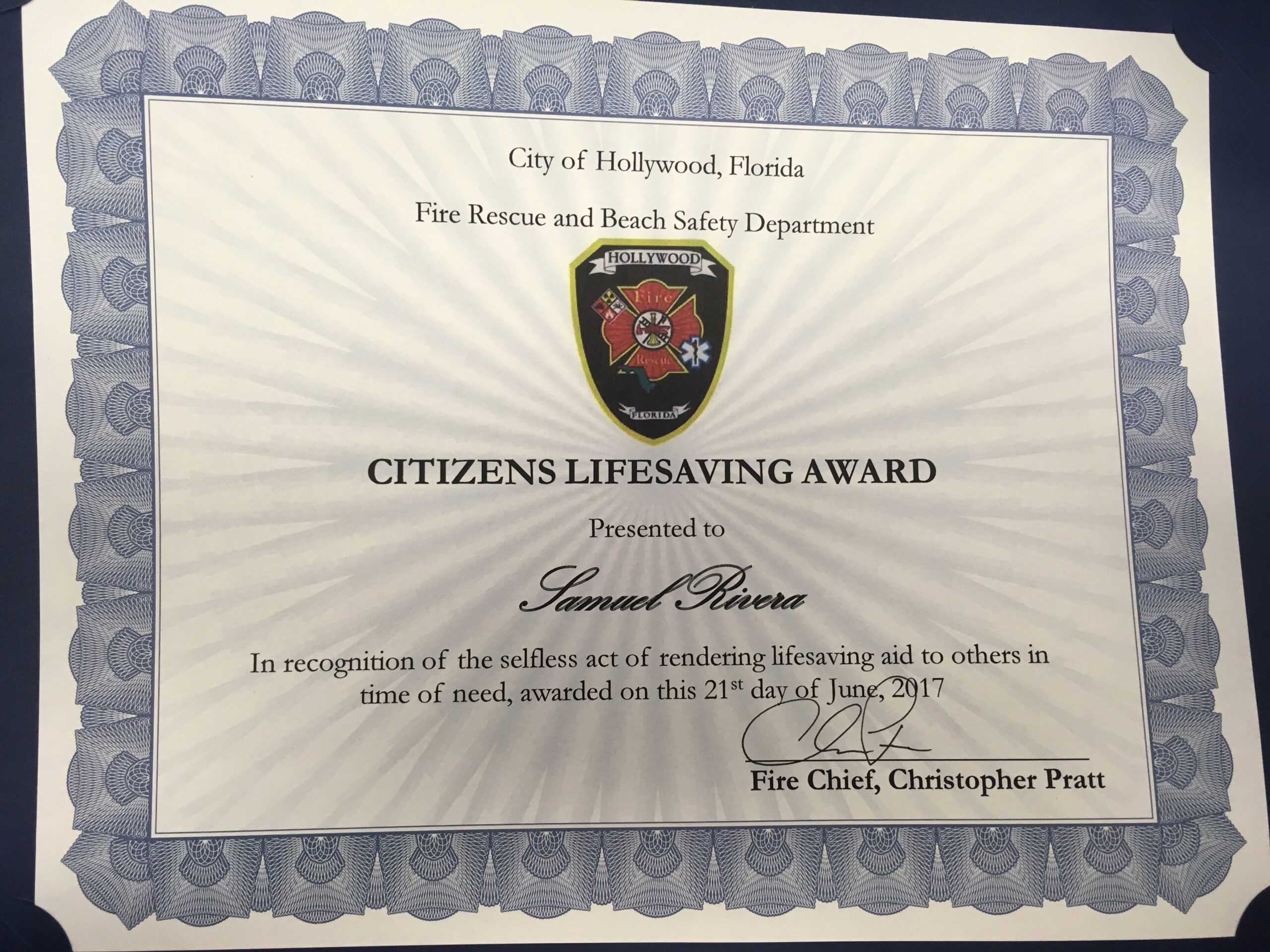 30 Life Saving Award Template | Pryncepality Intended For Life Saving Award Certificate Template