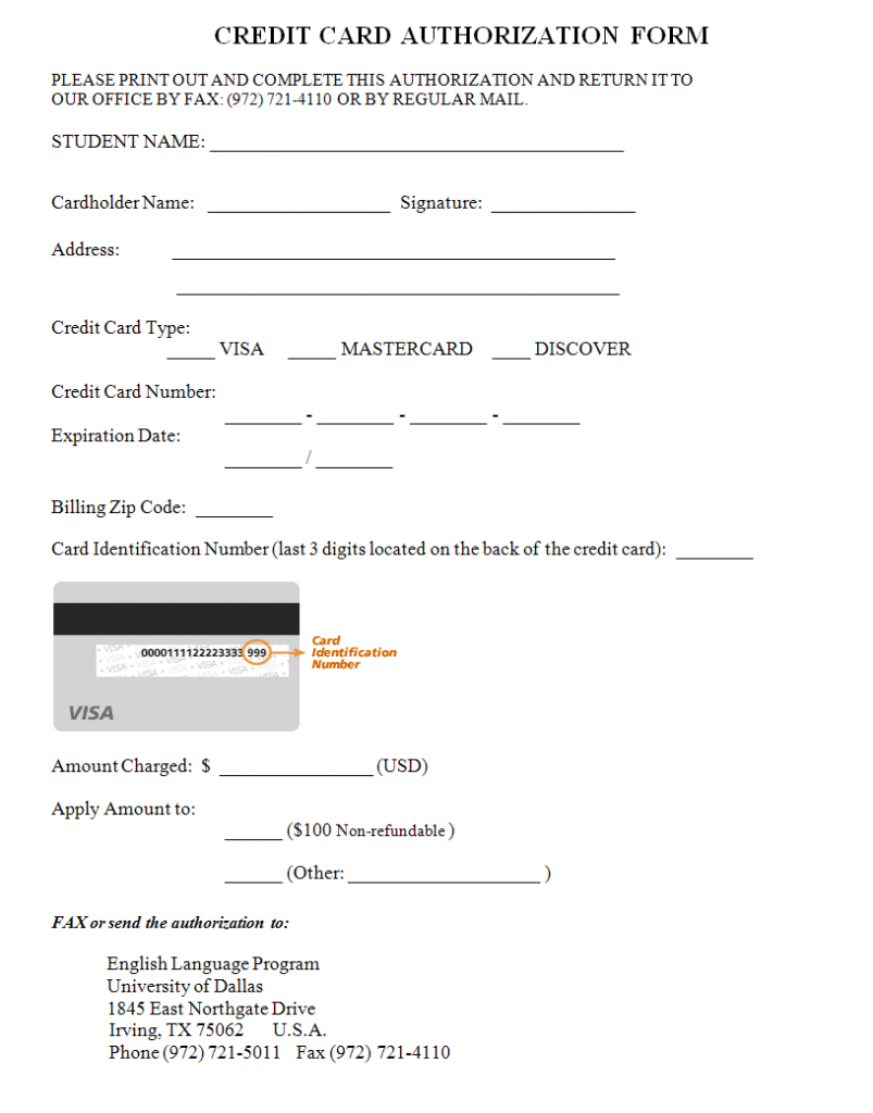 33+ Credit Card Authorization Form Template Download (Pdf, Word) In Credit Card Payment Slip Template