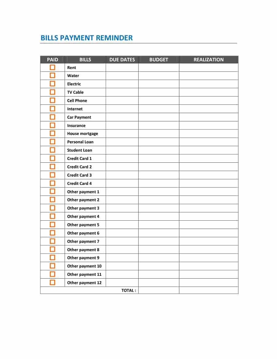 33 Great Payment Plan / Schedule Templates – Template Archive With Credit Card Payment Plan Template