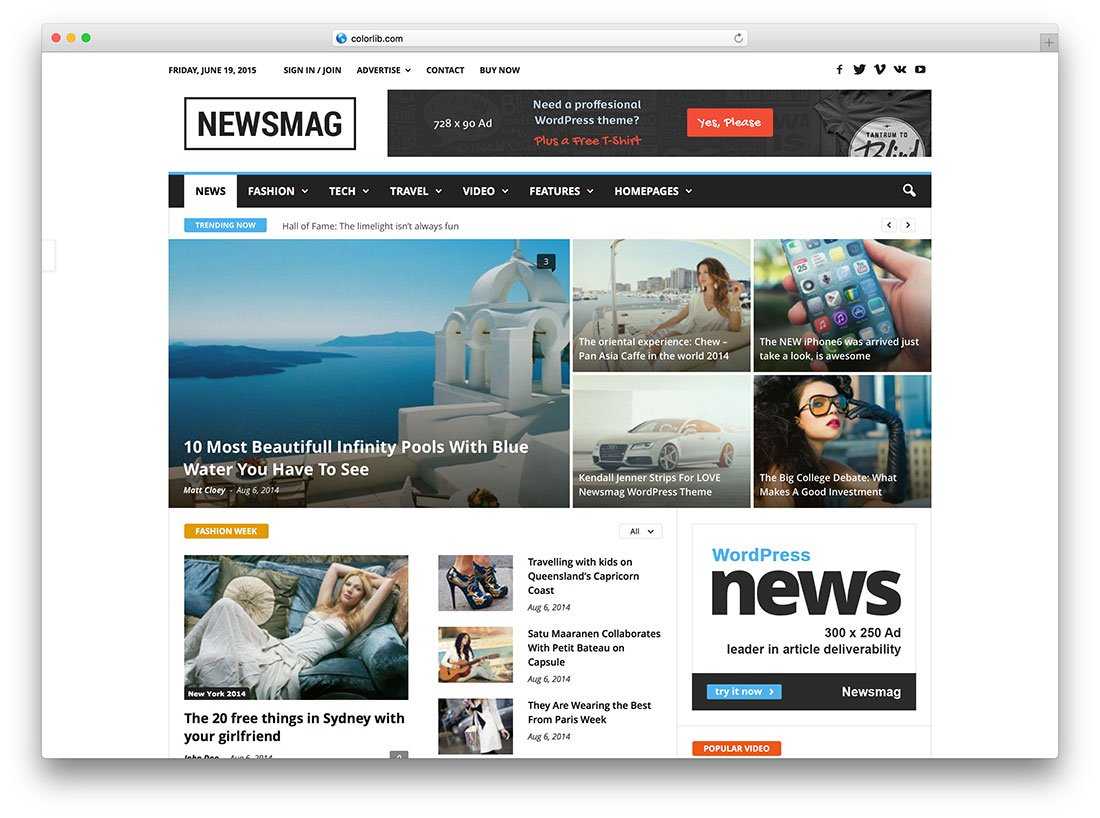 34 Best WordPress Newspaper Themes For News Sites 2019 Pertaining To Magazine Ad Template Word