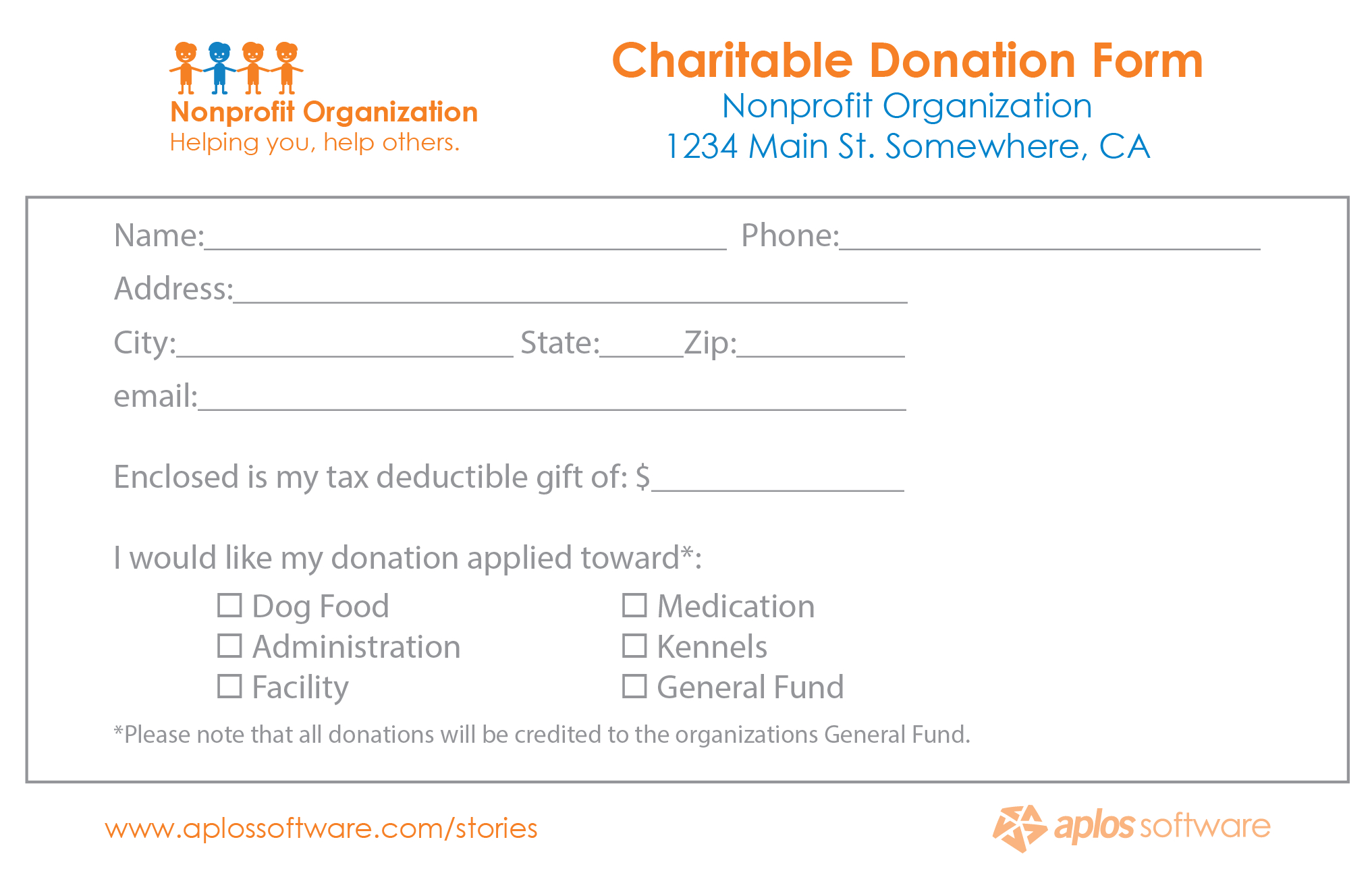 36+ Free Donation Form Templates In Word Excel Pdf In Free Pledge Card Template