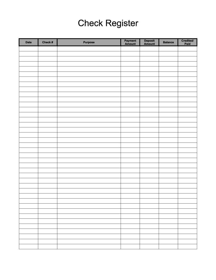 37 Checkbook Register Templates [100% Free, Printable] ᐅ Intended For Customizable Blank Check Template