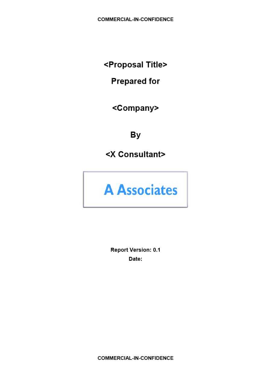 39 Best Consulting Proposal Templates [Free] ᐅ Template Lab Inside Consultant Report Template