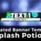 3D Advanced Minecraft Server Banner Template (Gif) – "splash Potion" With Minecraft Server Banner Template