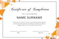 40 Fantastic Certificate Of Completion Templates [Word for Certificate Of Participation Template Word
