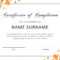 40 Fantastic Certificate Of Completion Templates [Word for Certificate Of Participation Template Word