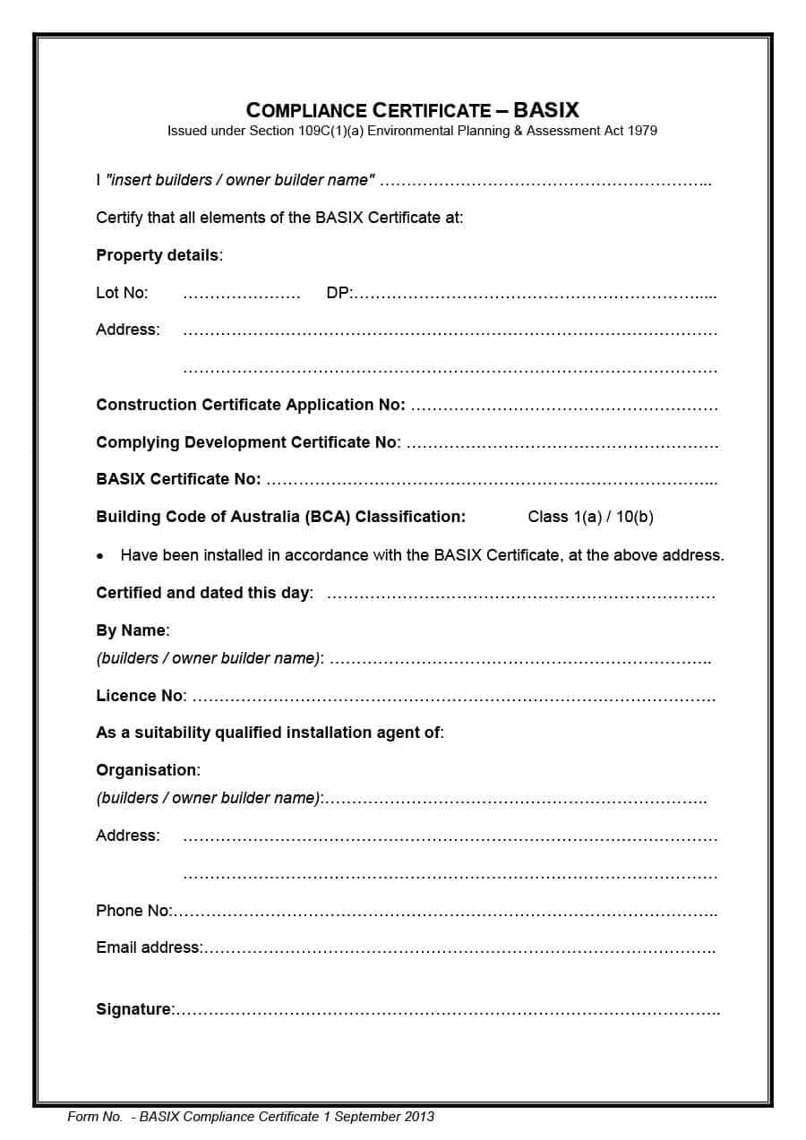 40 Free Certificate Of Conformance Templates Forms 5125 Throughout Certificate Of Conformance Template Free