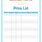 40 Free Price List Templates (Price Sheet Templates) ᐅ Inside Rate Card Template Word