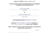 40+ Free Stock Certificate Templates (Word, Pdf) ᐅ Template Lab with Share Certificate Template Pdf