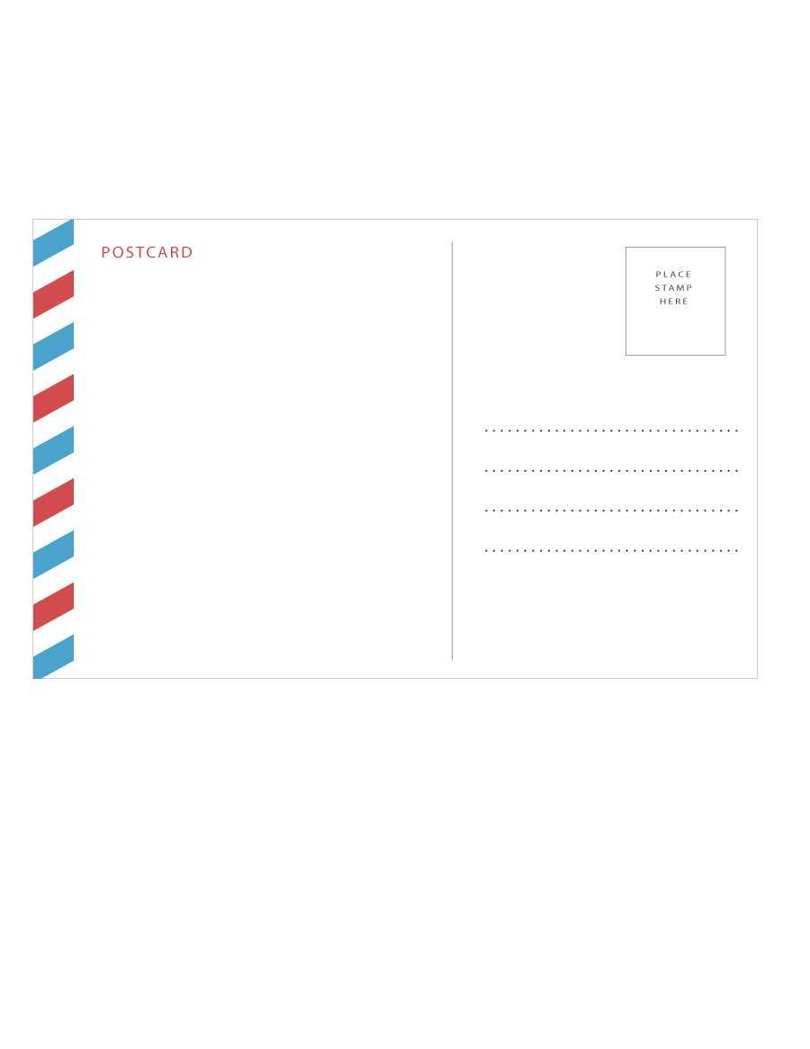 40+ Great Postcard Templates & Designs [Word + Pdf] ᐅ Within Post Cards Template